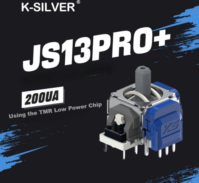 Choosinsing JS13 PRO TMR Joystick Ersatz-Thumbsticks in Silber für PS5 PS4 und Xbox Series Controller zur Vermeidung von Stick-Drift - Bild 1