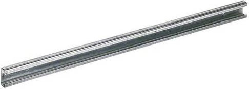 Hager FZ801N Kabelabfangschiene aus Metall in Grau zur Montage im Sockel, IP54, 1 Feld - Bild 1