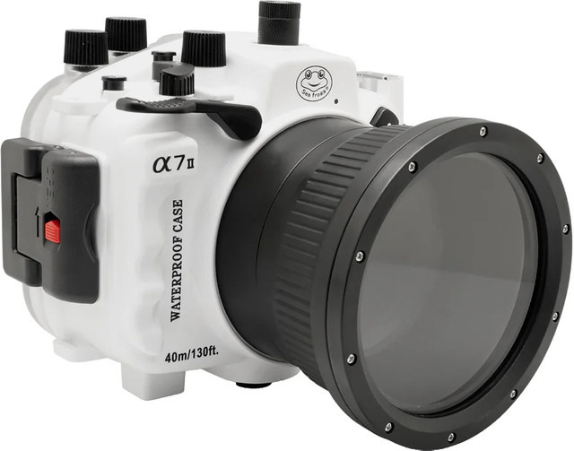 Wasserdichtes Unterwassergehäuse mit Aluminium-Griff für Sony A7 II, A7s, A7r Mark II, ILCE-7 ii und A7M2 - Bild 1