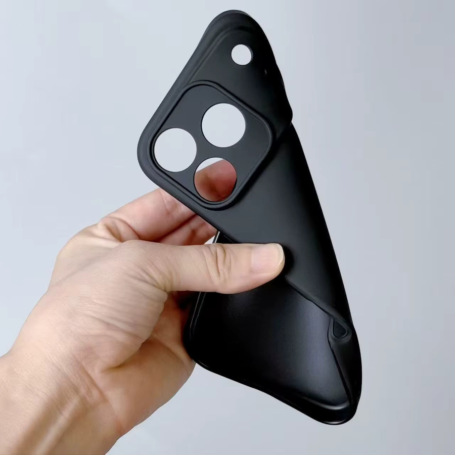 Stoßfeste Flüssigsilikon Hülle für iPhone 17 Pro Max, iPhone 17 Pro und iPhone 17 Air in Schwarz - Bild 2