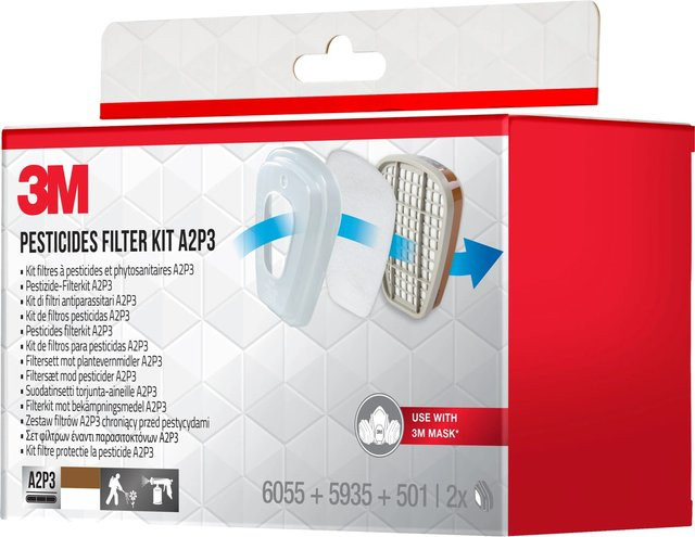 3M Pestizid-Filterkit 6003BC1 A2P3 in Weiß - Bild 1