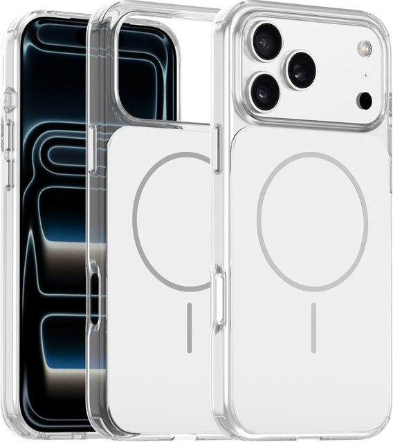 Apple Original MagSafe Magnetische Handyhülle für iPhone 17 Pro Max, 16, 15, 14 Plus in Weiß - Bild 1