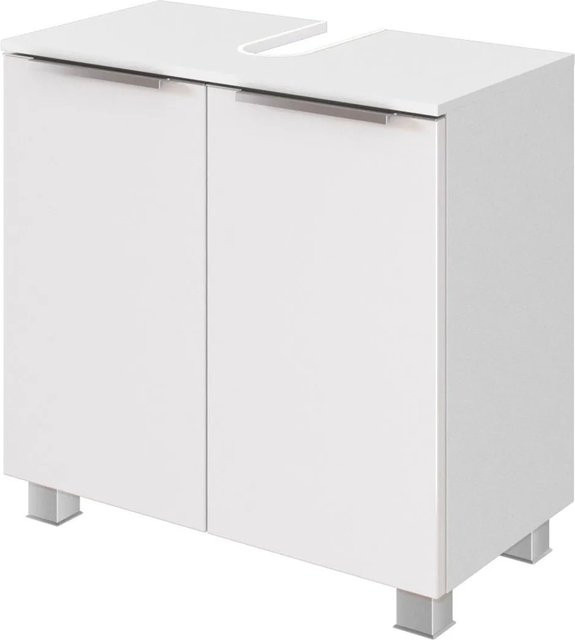 Held Möbel Waschbeckenunterschrank Monza modern matt Weiß Breite: 60 cm - Bild 1