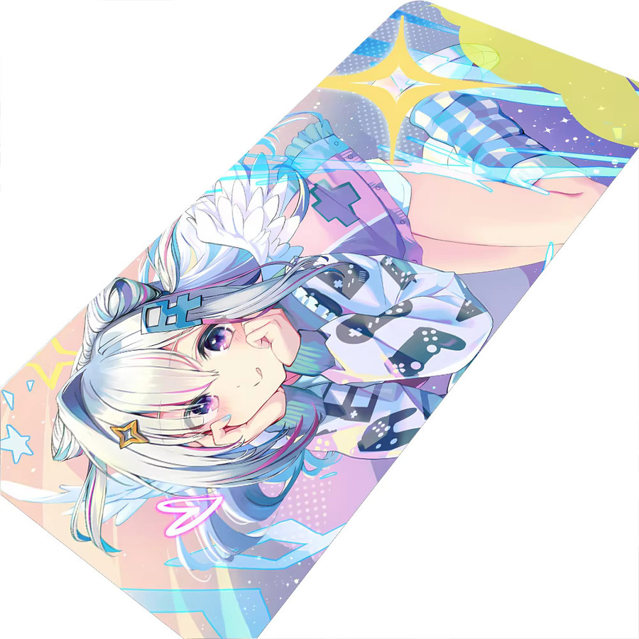 Bandai Hololive Amane Kanata Anime Gaming-Mauspad, große rutschfeste Schreibtischunterlage in Multicolour - Bild 2