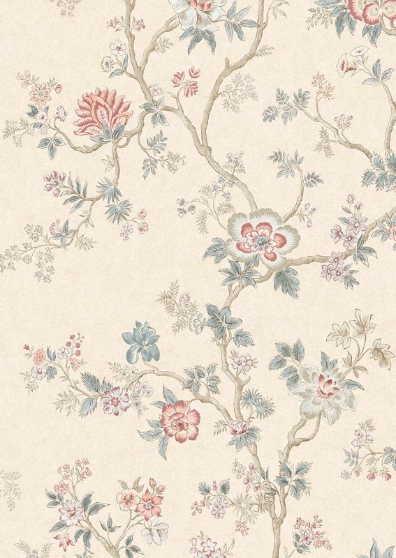 Lewis & Wood Tapete Indienne Document mit floralem Botanical-Design in klassischem Stil - Bild 2