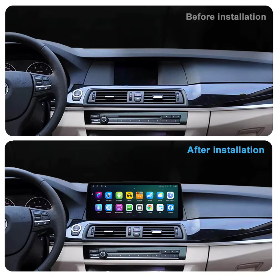 LIARO-NAVI Android 16 Multimedia-Navigationssystem mit 12,3 Zoll QLED Display für BMW 5er F10 F11 (2011 - 2017), Schwarz, mit Wireless Carplay, GPS und 4G Unterstützung - Bild 3