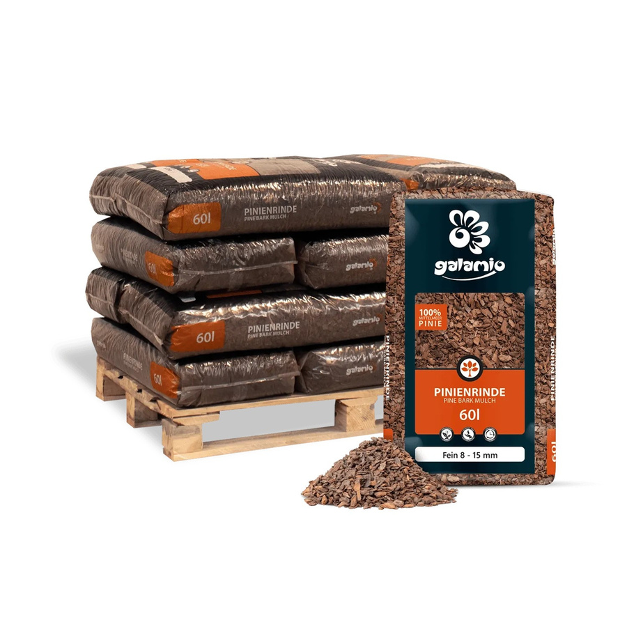 Galamio Rindenmulch Pinie Fein 8–15 mm, 12 x 60 l - Bild 2