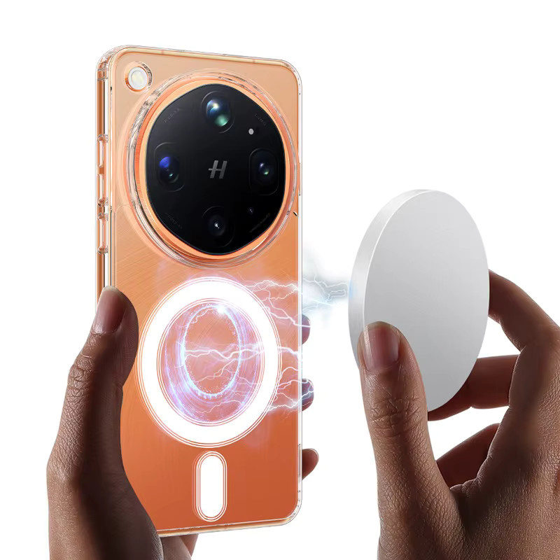 MagSafe Magnetische kabellose Ladehülle für OPPO Find X9 Ultra, transparente stoßfeste Acryl-Abdeckung - Bild 3