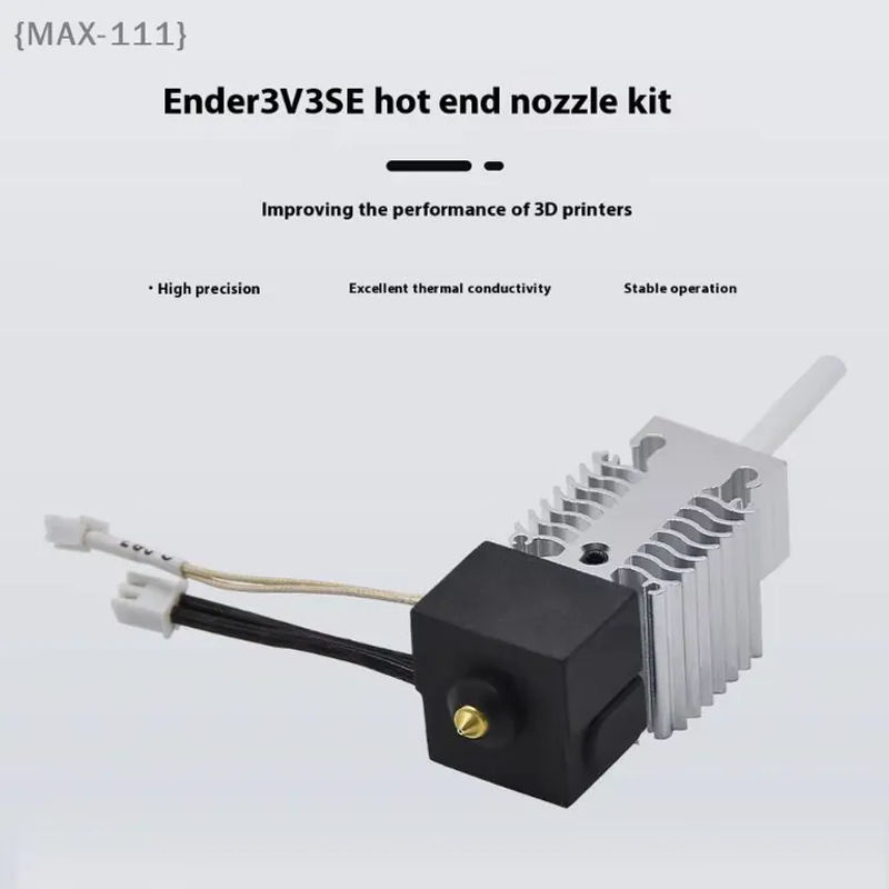 Creality Ender 3 V3 SE Hotend-Düsen-Kit mit Edelstahl-Hals in Silber - Bild 3