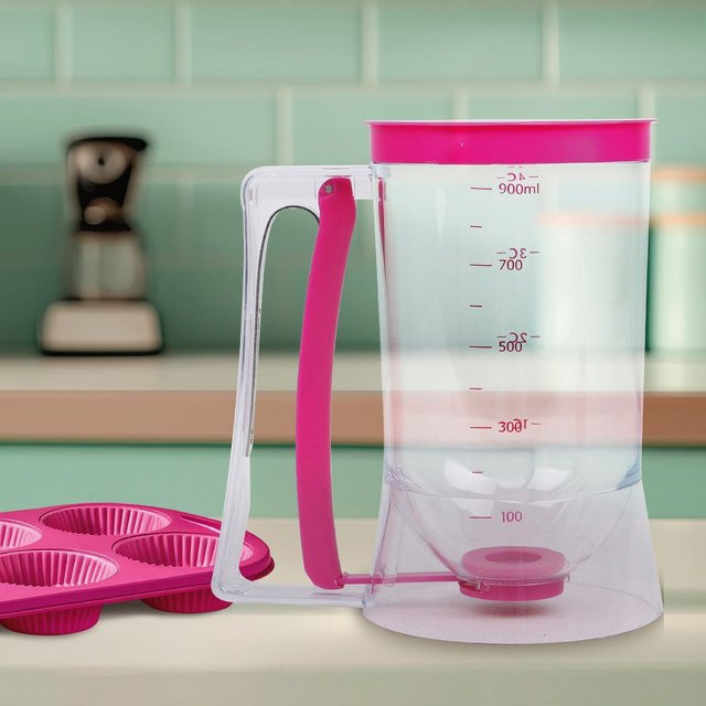 Cucinova Teigportionierer aus Kunststoff und Silikon in Pink, B/T/H: 18,5 x 17,0 x 11,0 cm - Bild 1