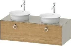 Duravit Waschtischunterschrank White Tulip in Weiß, B/T/H: 130 x 55 x 40,8 cm - Bild 1