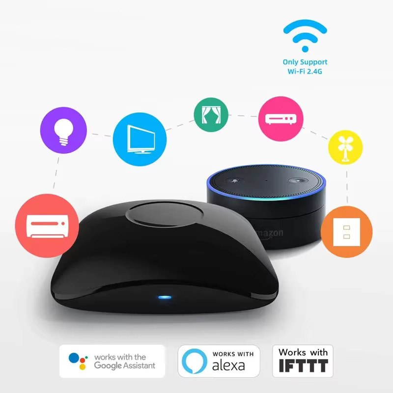 Broadlink RM4 Pro Universal Smart Fernbedienung für IR und RF, WiFi Smart Home Automation, Schwarz, kompatibel mit Alexa und Google Home - Bild 2