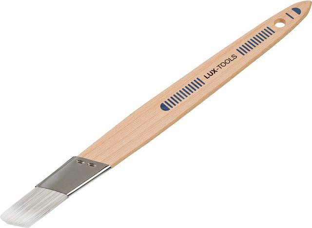 LUX-TOOLS Schrägpinsel mit Synthetikborsten und Holzgriff, Breite: 25 mm - Bild 1