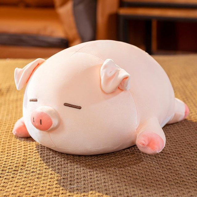 Schweinchen Puppe Plüschtier, mit Schlafkissen, 40cm - Bild 1