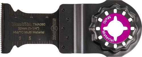 Makita Tauchsägeblatt TMA080 für Metall, Holz und Kunststoff, Carbide Tipped, Schwarz, Durchmesser: 32 mm - Bild 1