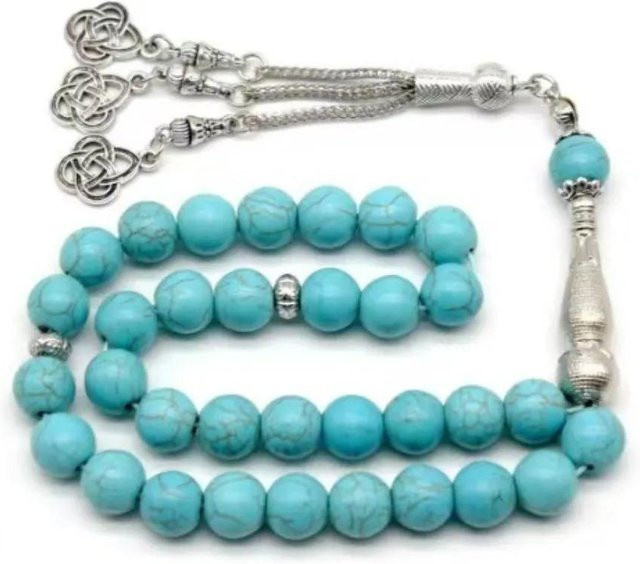 Lucky Star Jewelry Gebetsperlen Armband, Messing, blau, Unisex - Bild 1