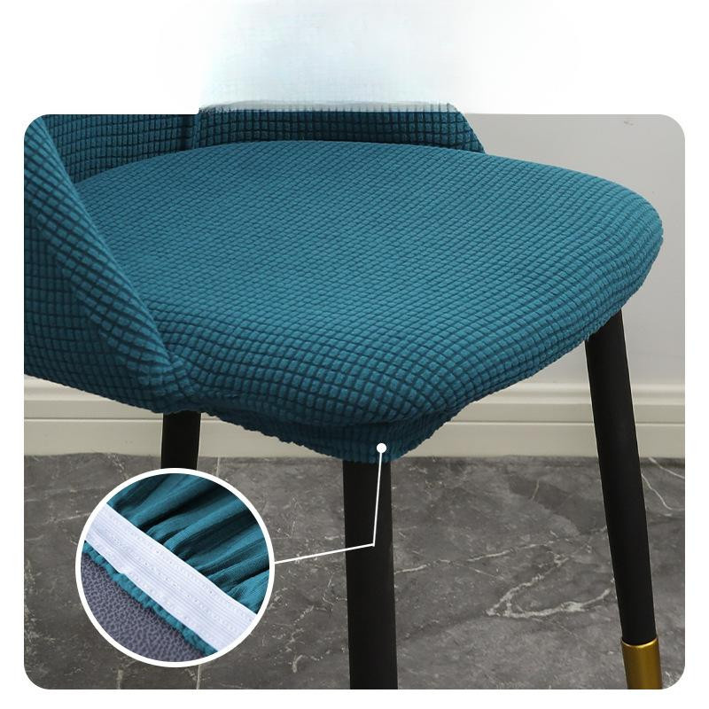 Yiran Furniture Esszimmerstuhlbezug aus Polyester, unifarben, rutschfest und waschbar, Durchmesser: 40 cm - Bild 2
