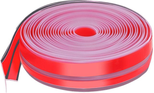Meterk T-förmiger Dichtungsstreifen aus Silikon in Pink und Transparent, winddicht und wasserdicht, 6 m Länge - Bild 1