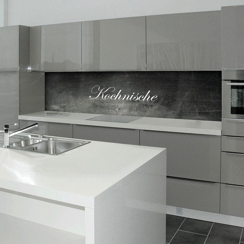 mySPOTTI Küchenrückwand Kochnische aus Aluverbund in Schiefer Optik, Grau, B: 220,0 cm, H: 60,0 cm - Bild 2