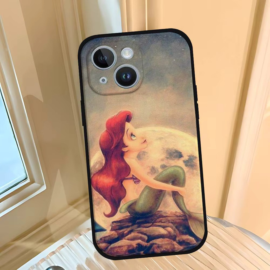 Mesuca Handyhülle mit Meerjungfrauen Prinzessin Motiv für iPhone 11 bis 17 Pro Max in Schwarz und Multicolour aus Silikon - Bild 5