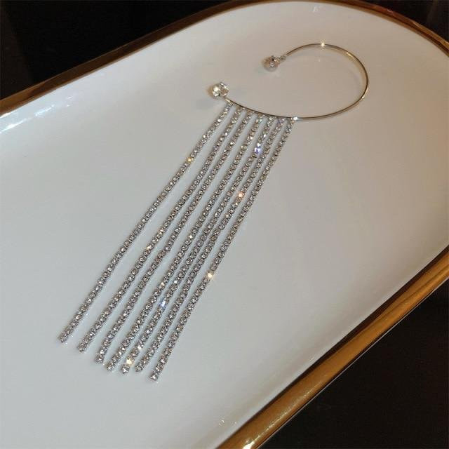 Allbestart Ohrringe 925 Silber, Gold, Kristall, Zirkonia, Damen - Bild 1
