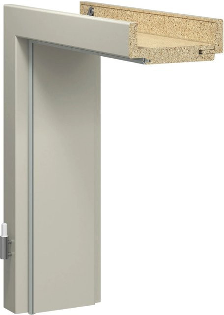GetaDoor Türzarge CPL-Folie Seidengrau GLN440 Anschlag Rechts, H x B x T: 198,5 x 86 x 14,5 cm - Bild 1