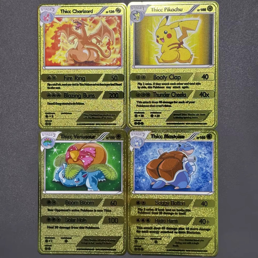 Potdemiel Pokémon Sammelkarten, Metall, Einzelfigur, Bunt / Mehrfarbig - Bild 3