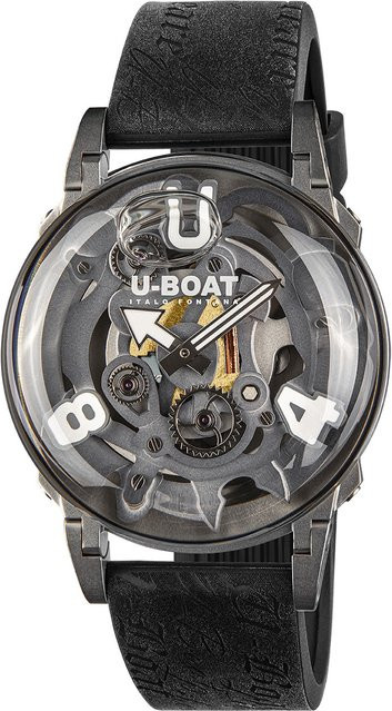 U-Boat Armbanduhr, Quarz, Edelstahl, 44 mm, Silikon, Herren - Bild 1