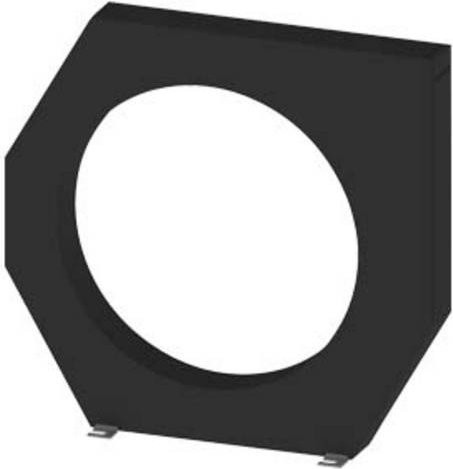 Siemens Differenzstromwandler 3UL2307-1A mit Leiterdurchführung Ø: 210 mm, Schraubbefestigung, Schwarz - Bild 1