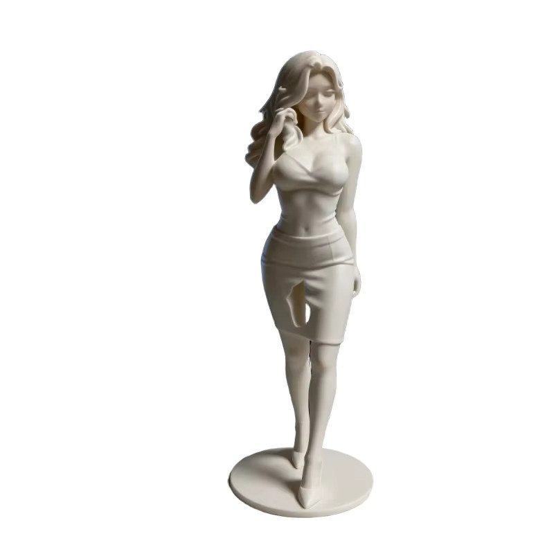 CELEBON 3D-gedruckte Charakter-Dekofigur in Weiß und Transparent aus Kunststoff, Höhe: 11,0 cm - Bild 3