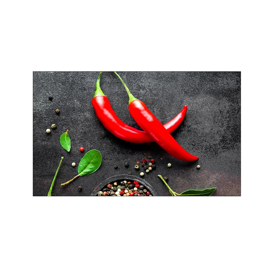 MySpotti Küchenrückwand Profix Cucina Hot Chilli in Rot mit Roter Paprika, B/H: 100 x 60 cm - Bild 1