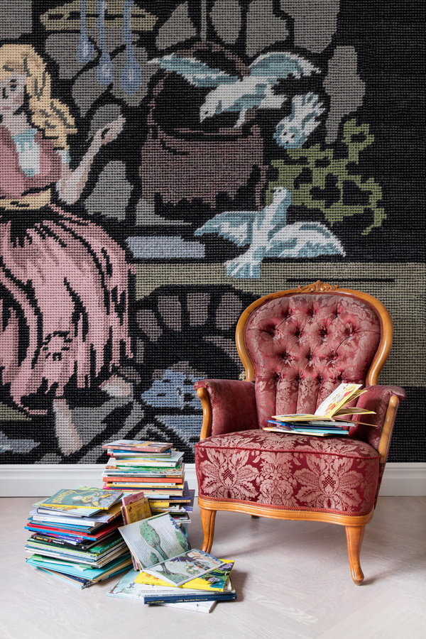 Rebel Walls Mural By The Fireplace Wandtattoo in Multicolour für Schlafzimmer und Kinderzimmer B: 10,94 m, H: 2,70 m - Bild 1