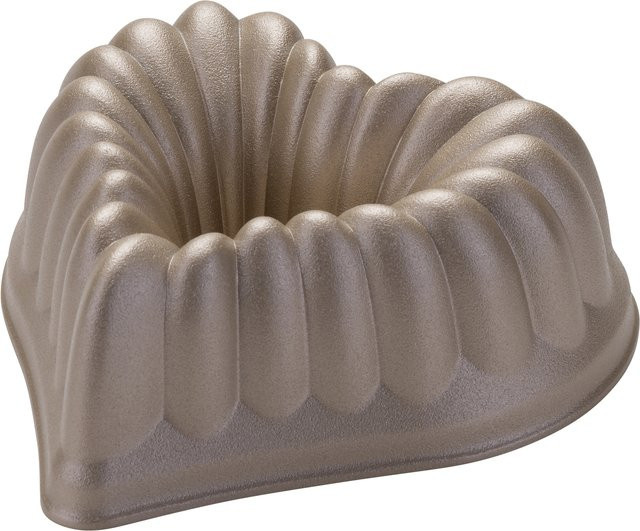 ZENKER Aluguss Backform Herz in Silber - Bild 1