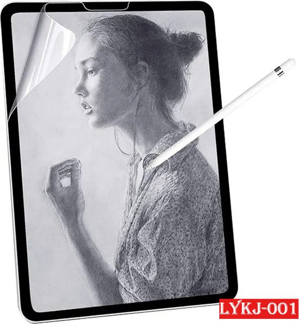 Matte Displayschutzfolie mit Papiergefühl für Apple iPad Air und Pro Modelle, transparent - Bild 1