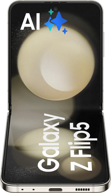 Samsung Galaxy Z Flip5 5G Refurbished Smartphone 256 GB Beige - Bild 2