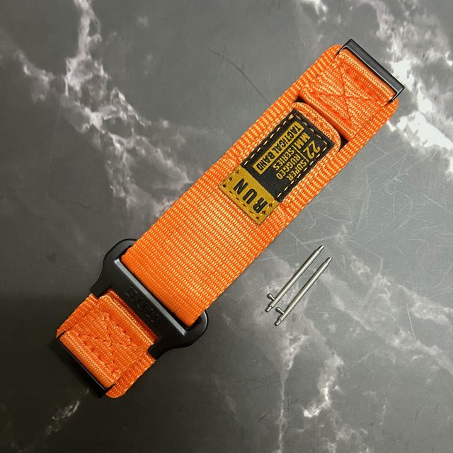 Suunto Uhrenarmband, 24 mm, Nylon, orange, Unisex - Bild 1