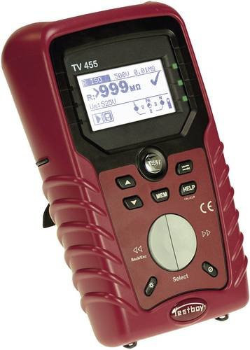 Testboy Gerätetester TV 455 in Rot nach EN 61326, EN 61010-1, EN 61010-031 und EN 61010-2-032 - Bild 1