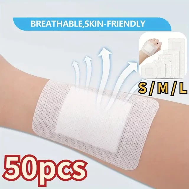 FUBEICHLY Wundpflaster, 50 Stück, Hypoallergen, Unisex - Bild 1
