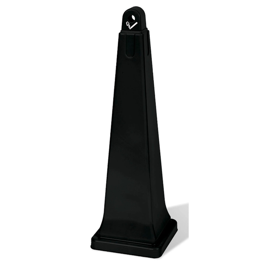 Rubbermaid PROREGAL Standaschenbecher mit Stahl-Inneneimer in Schwarz, H x B x T: 100,1 x 31,1 x 31,1 cm - Bild 2