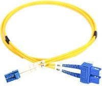 Digitus LWL Patchkabel Duplex Singlemode OS2 9/125 µm mit LC- und SC-Stecker in Gelb - Bild 1