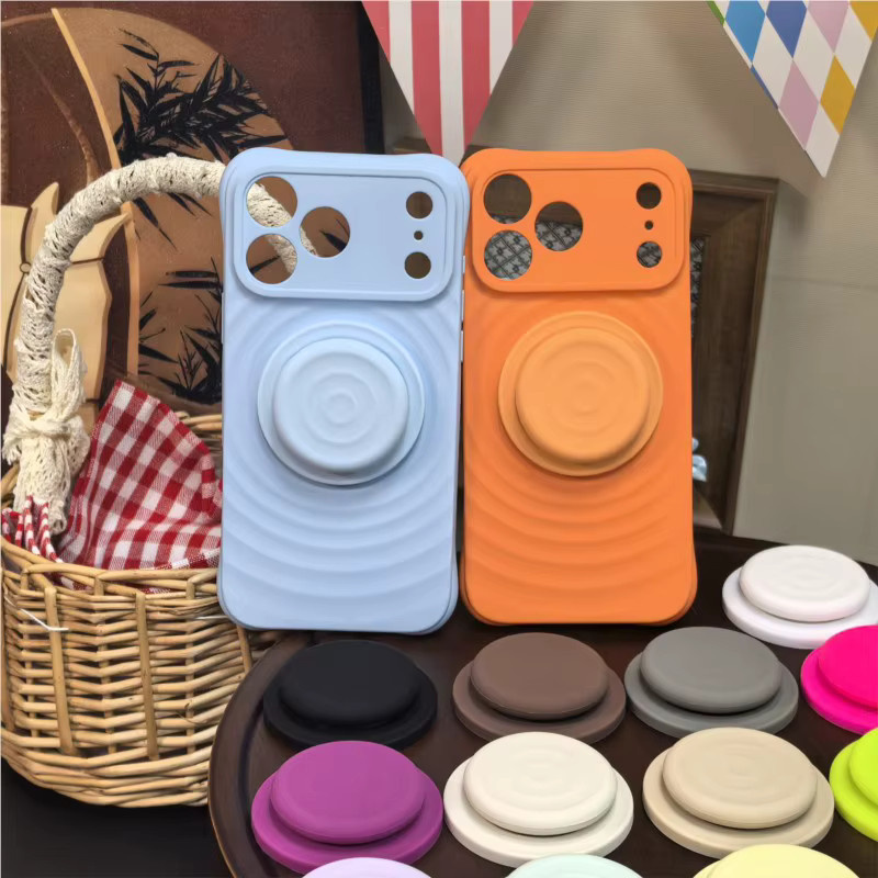 YOKERSU Magnetischer Silikon-Handyhalter für iPhone 18 17 16 15 Pro Max, faltbarer MagSafe-Griffhalter und weicher Ringständer in Multicolour - Bild 4