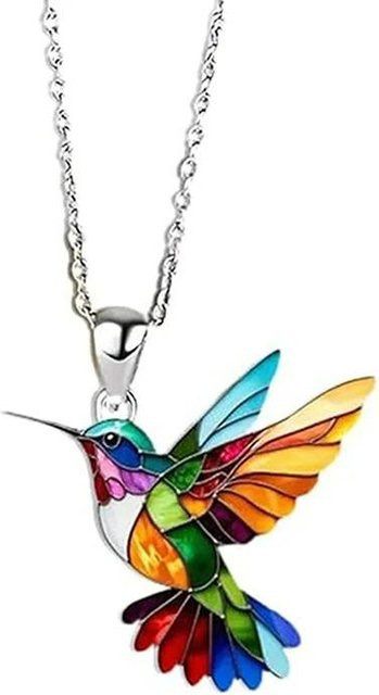 YULIN Halskette Kolibri, Acryl, Bunt, Damen - Bild 1