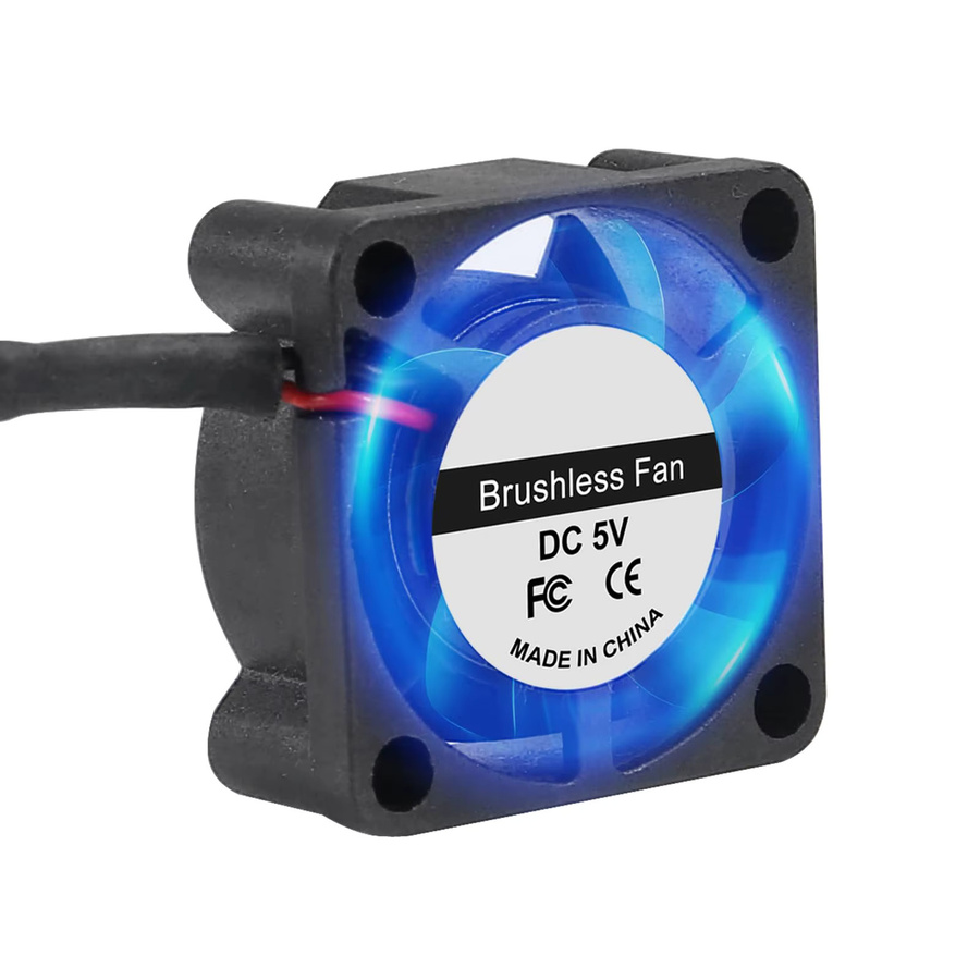 Aokin USB Bürstenloser Lüfter 2510 DC 5V für 3D-Drucker und Mikro-Kühlung, Schwarz, B: 25 mm, H: 10 mm - Bild 3