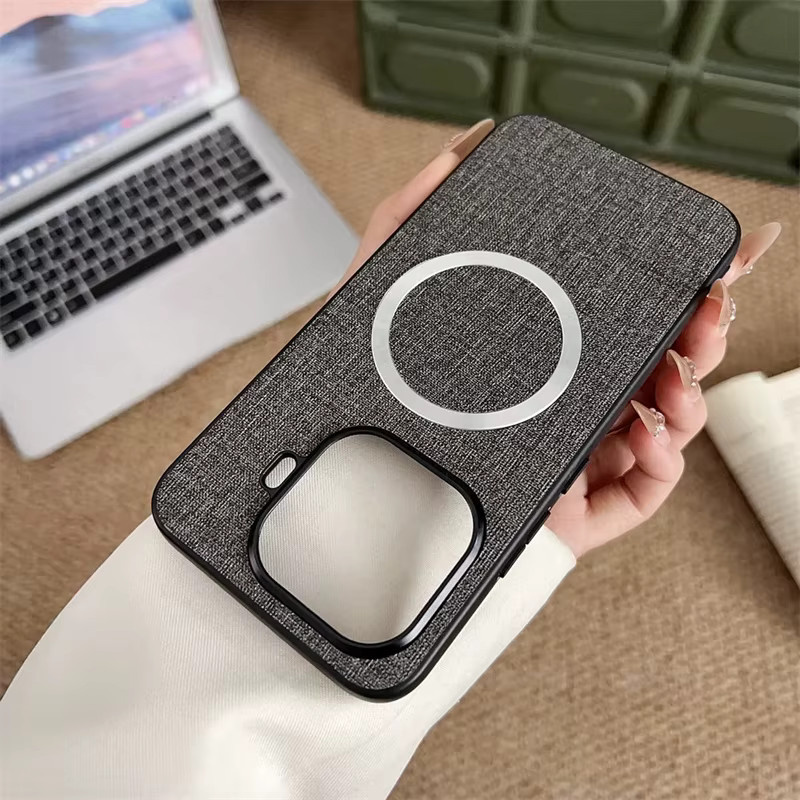 Luxus Ledertasche für Xiaomi 15T Pro 15T 17 Pro Max 14 15 Ultra 14T Pro mit MagSafe magnetischer kabelloser Ladefunktion in Gelb - Bild 2