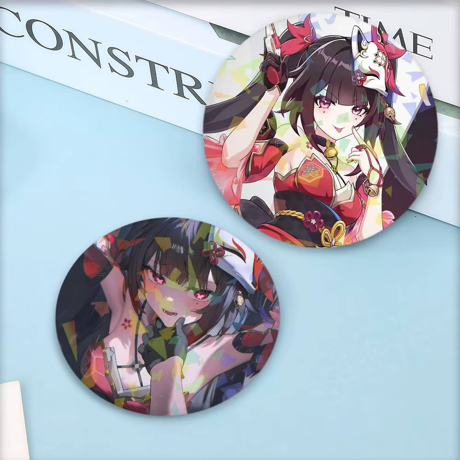 Brosche Honkai Star Rail Sparkle Laser Button Pins, Unisex - Bild 4