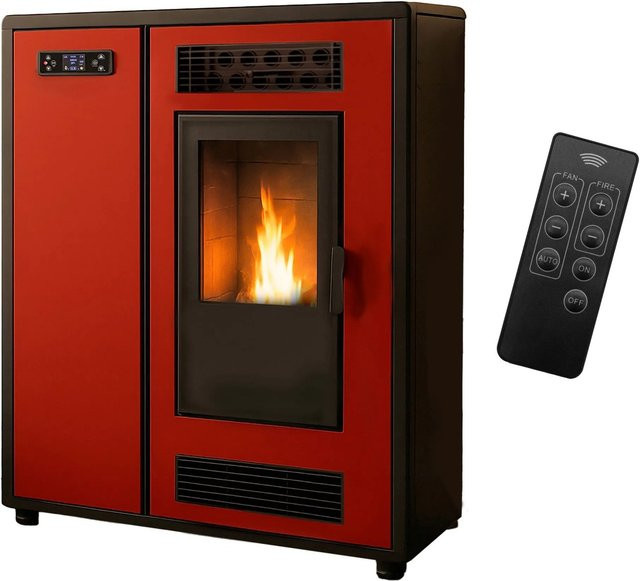 Sannover Luft-Pelletofen Slim Astral 12,2 kW in Bordeaux-matt - Bild 1