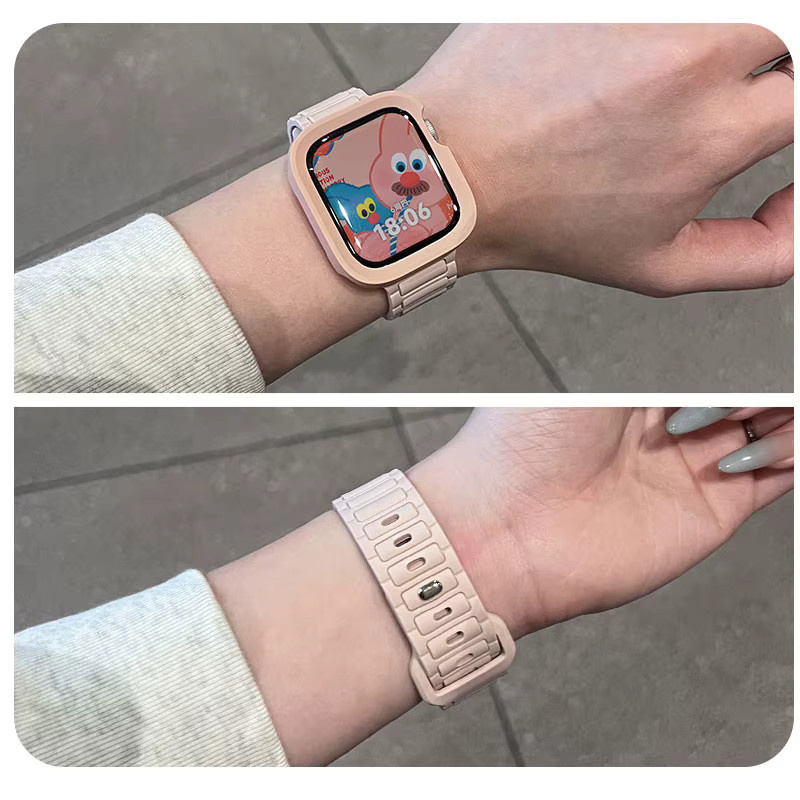 Uhrenarmband Silikon, Weiß, Unisex - Bild 3