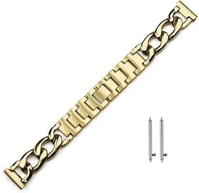 CAOWTAN Uhrenarmband Edelstahl, Gold, Unisex - Bild 1