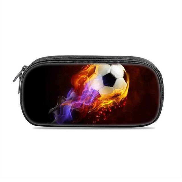 Fancy Style Studio Federmäppchen mit Fußball-Aufdruck für Schüler, Mehrfarbig, aus Nylon und Textil - Bild 1