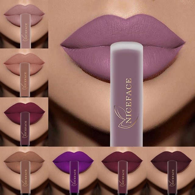 QiBest Liquid Lipstick Nude, Ultra Matte, Damen - Bild 1